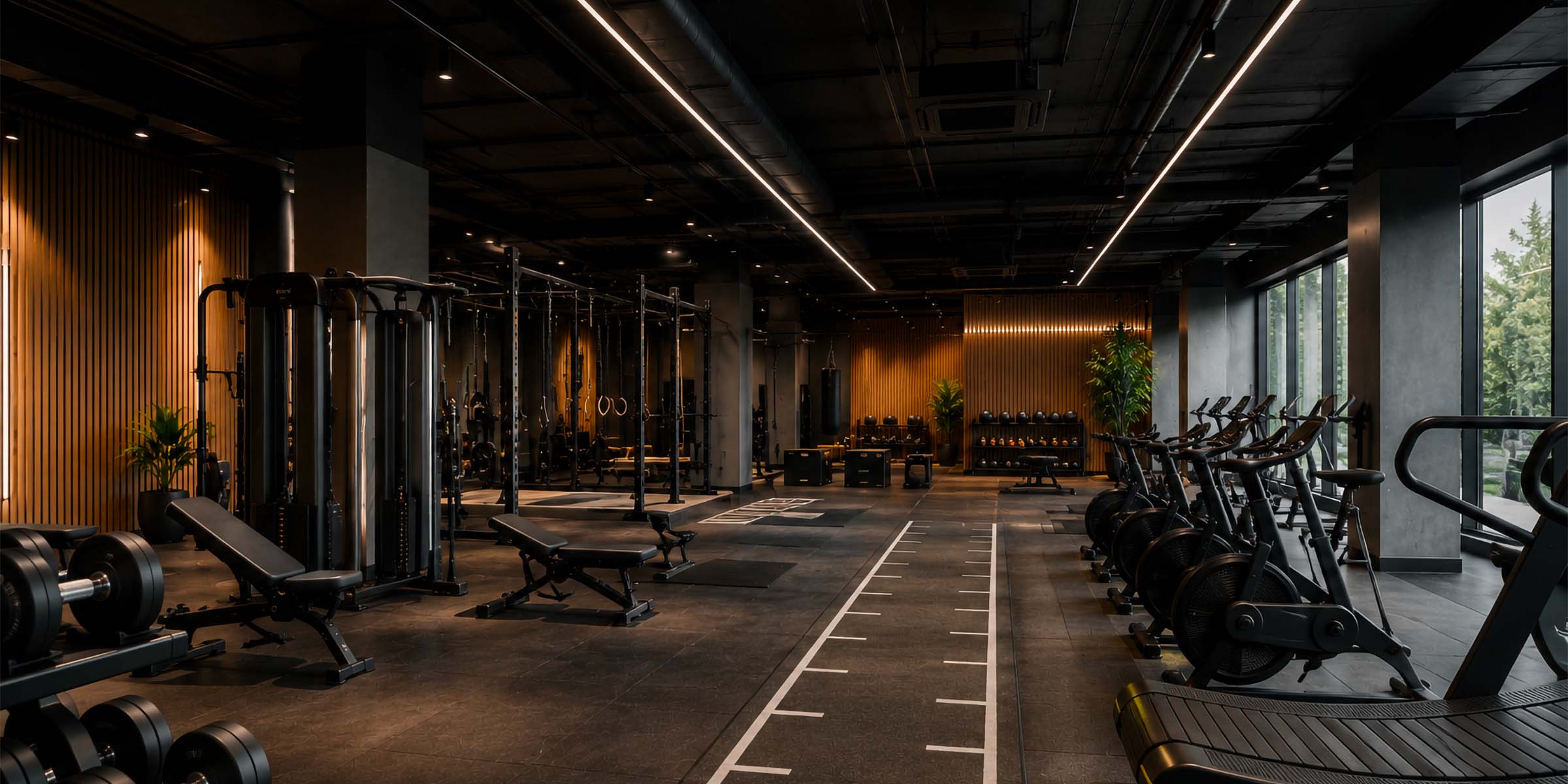 Éclairage de salle de sport : performance, confort et sécurité