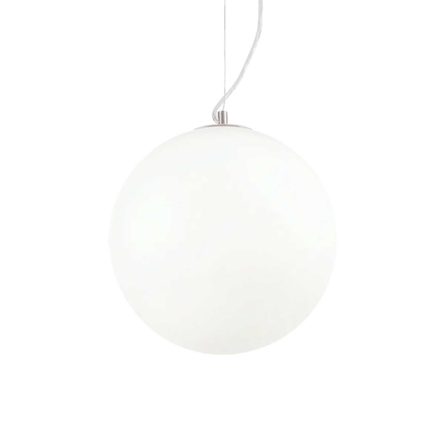 Mapa - Suspension white opaque glass ball design