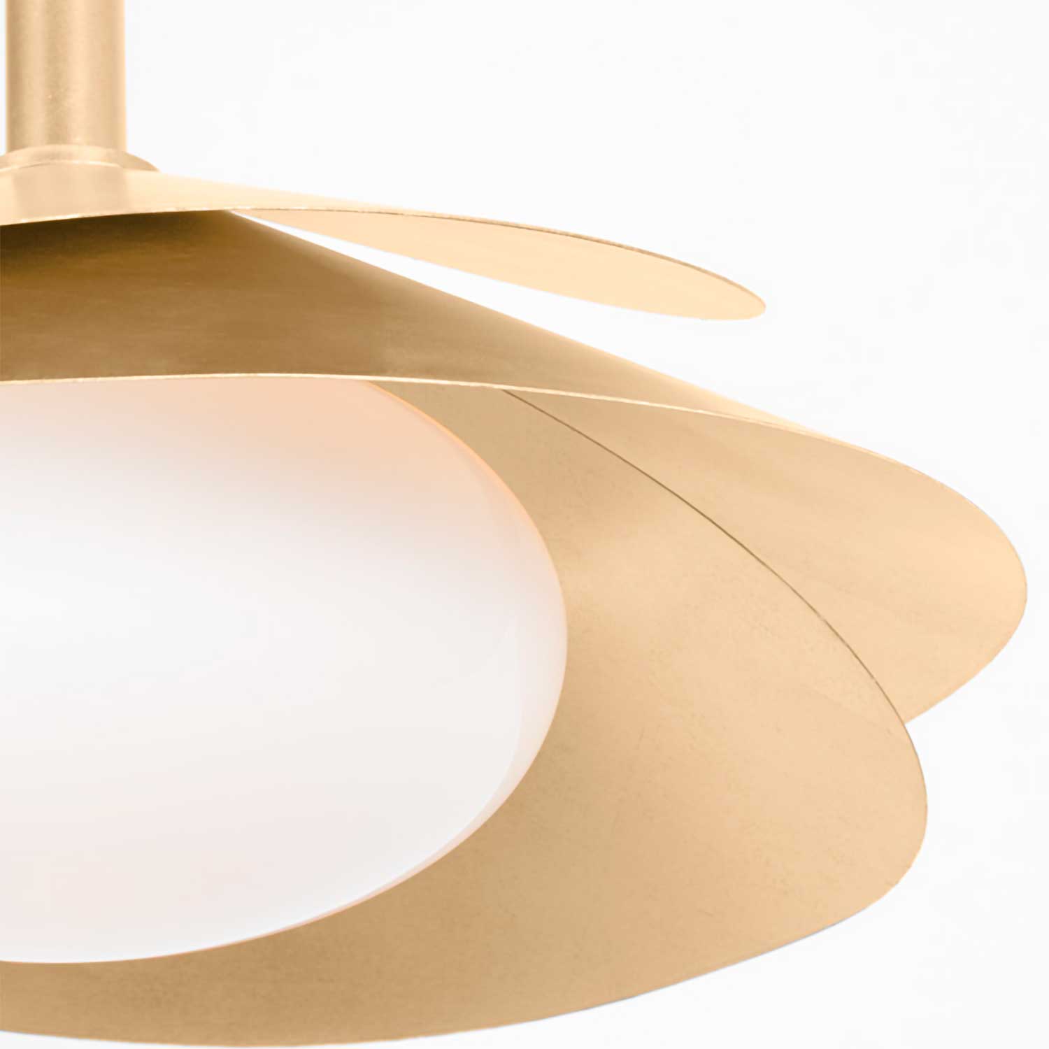 Brookhaven - Lámpara colgante dorada en forma de flor moderna