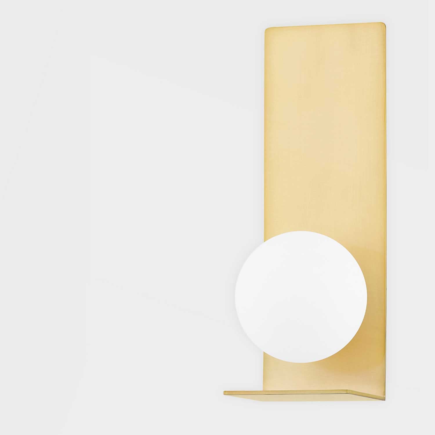 Lani - Golden design wall sconce with glass globe