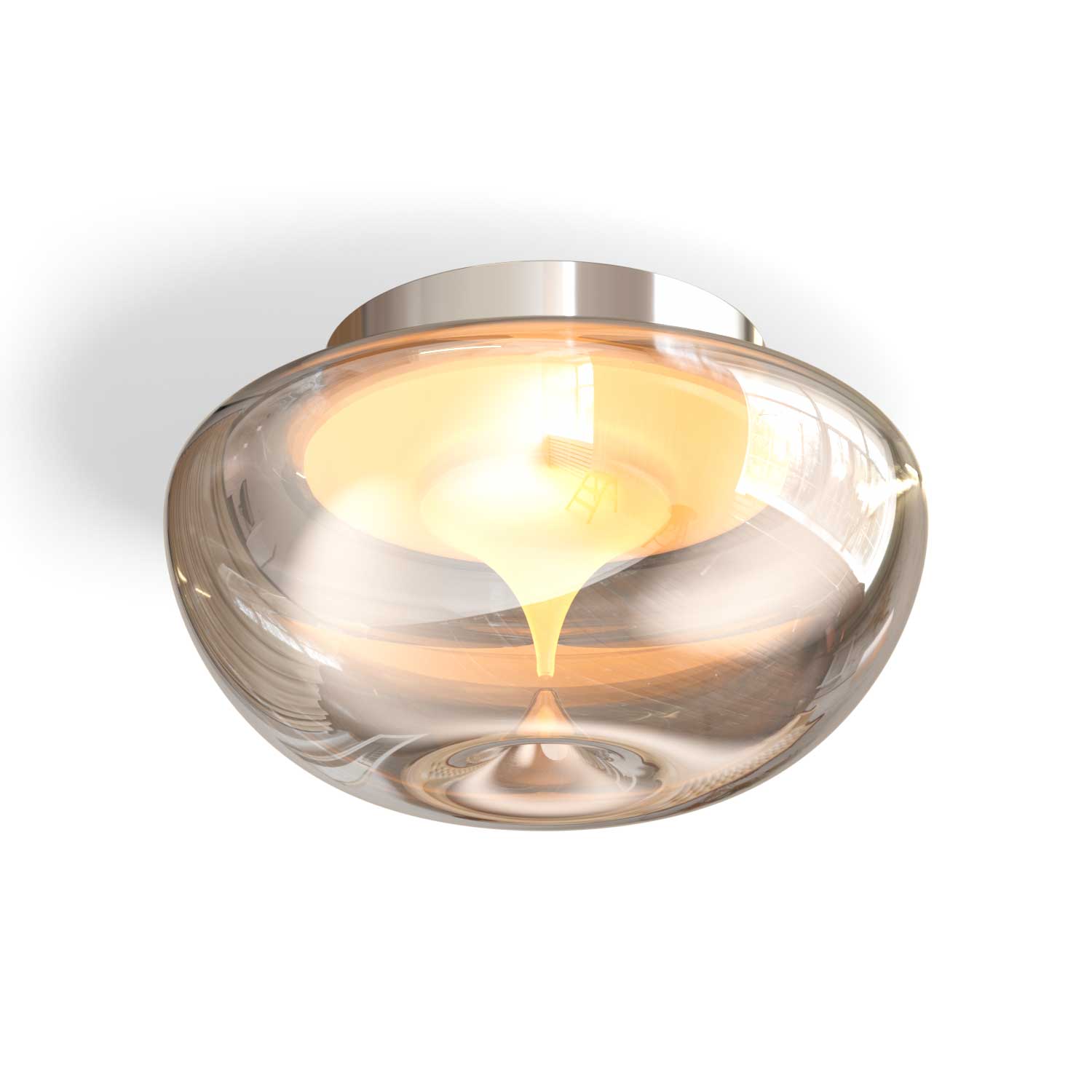 Bond - Plafonnier en verre pour salon design et luxueux