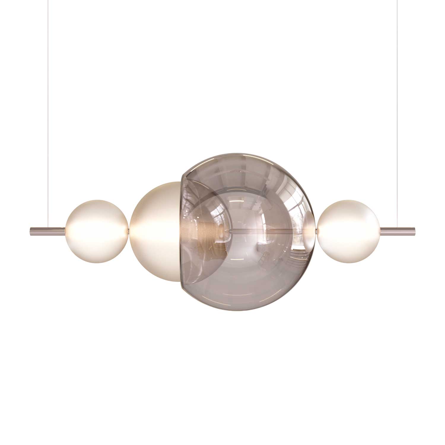 Galileo Linear - Suspension LED luxueuse sphère en verre design
