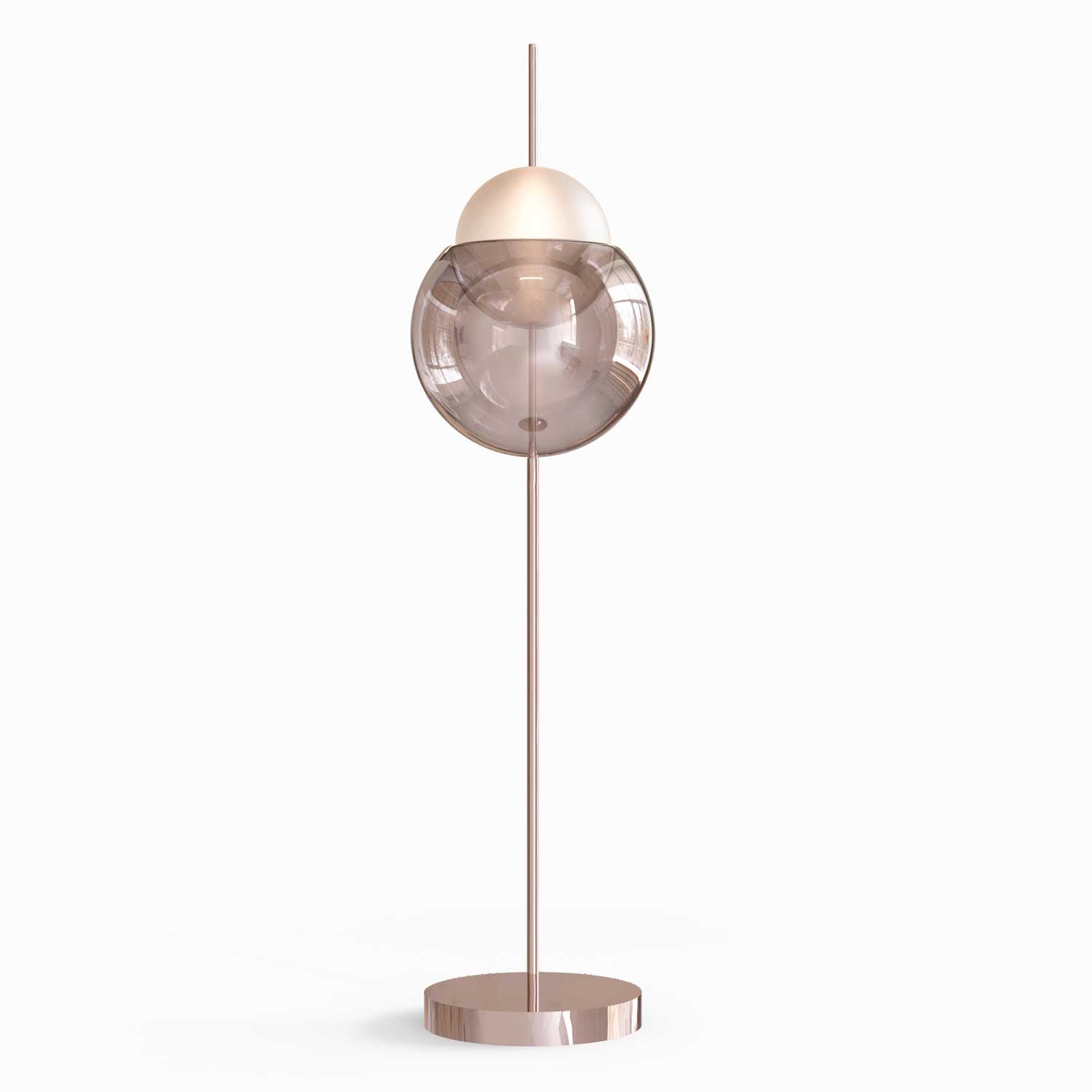 Galileo - Luxurious LED glass sphere floor lamp for living room