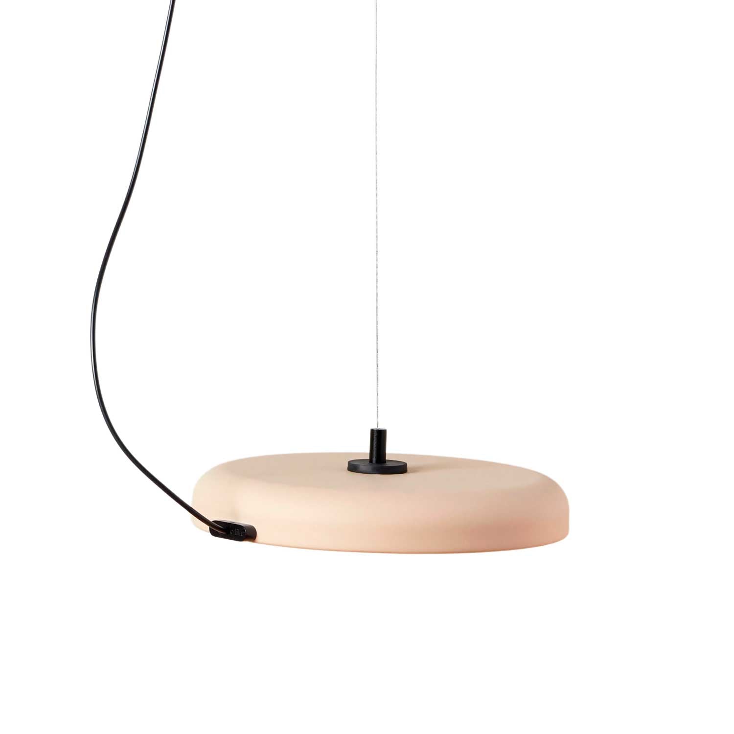 Mood - Round steel nude pendant light for contemporary bedroom