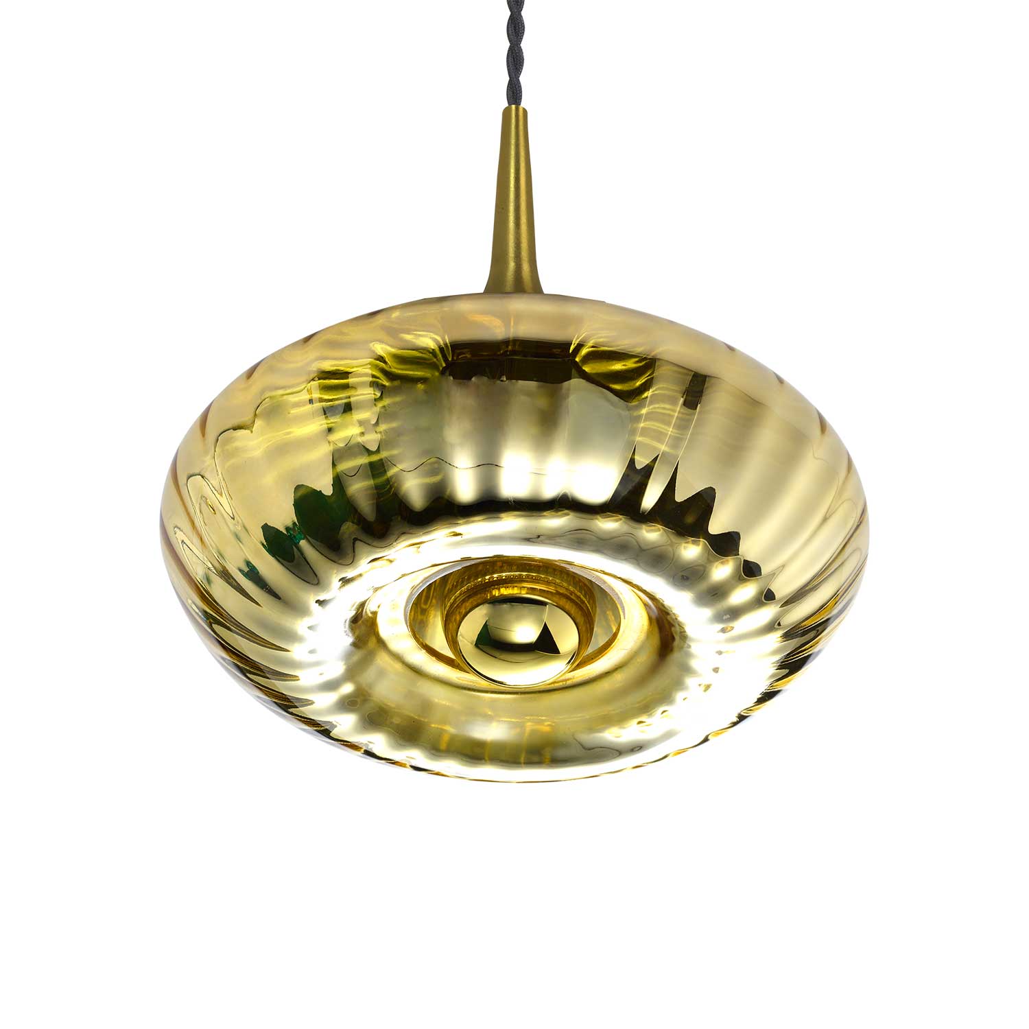 Grace - Colored glass art deco design pendant light