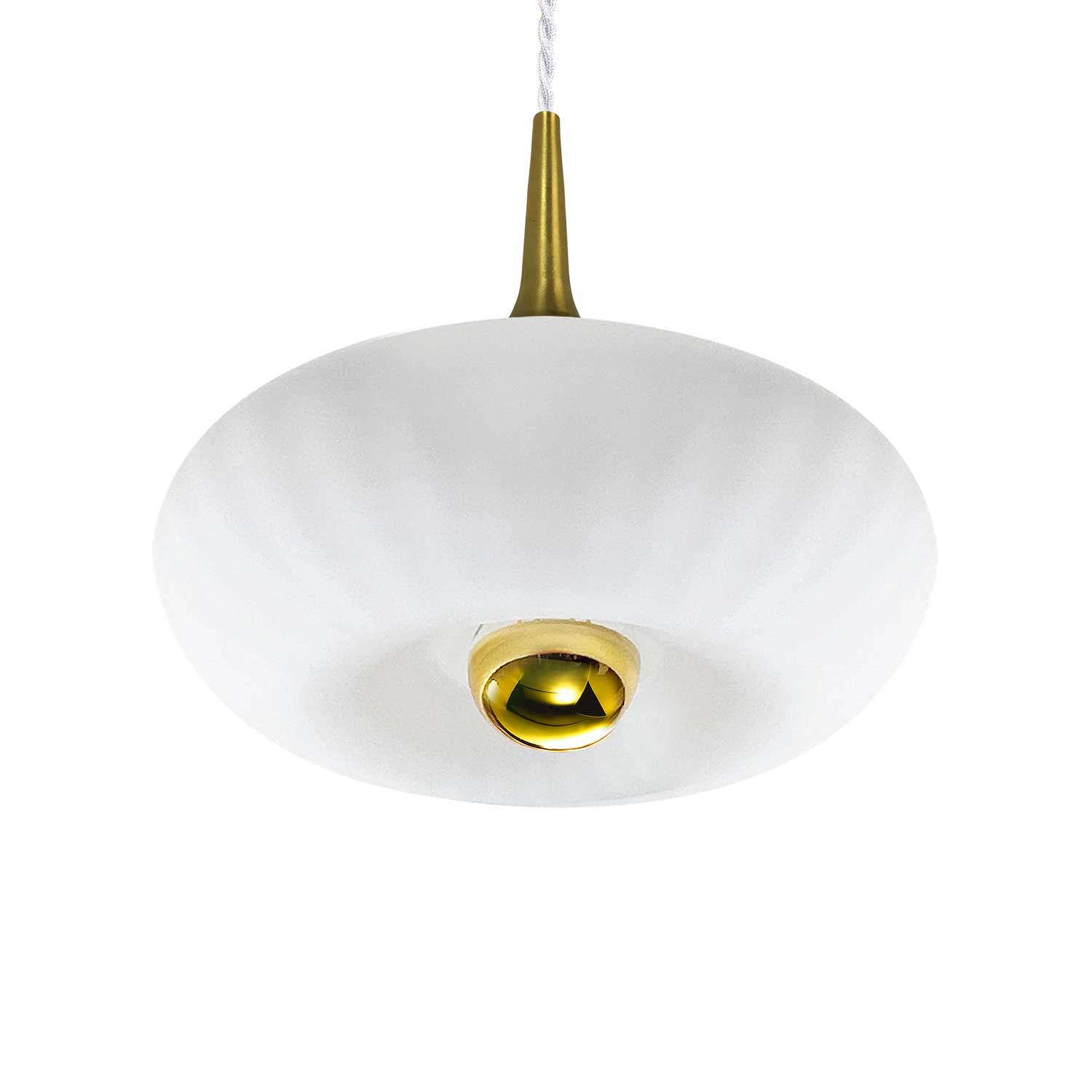 Grace - Colored glass art deco design pendant light