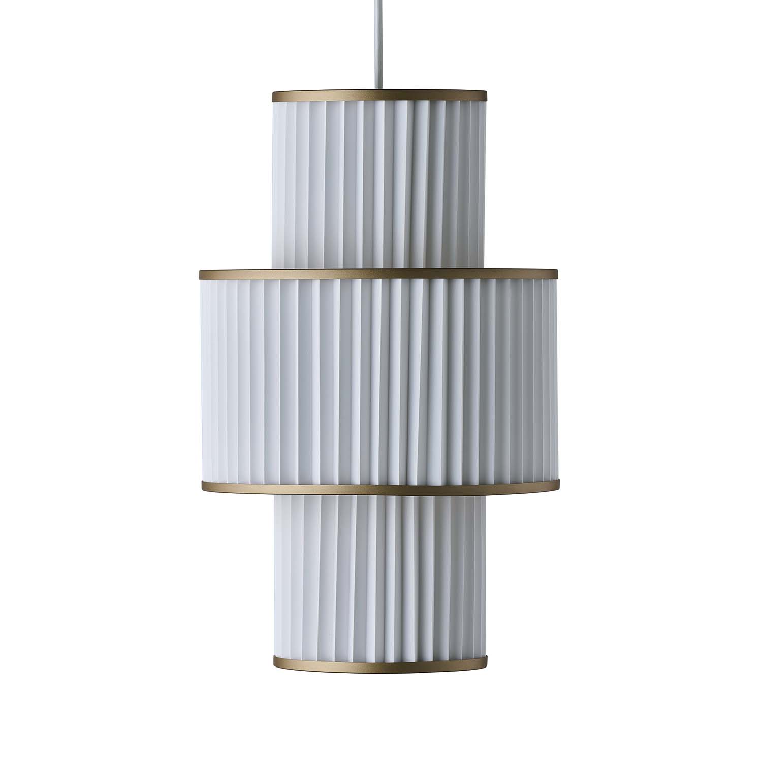 PLIVELLO 111 - Chic pendant light in hand-pleated paper