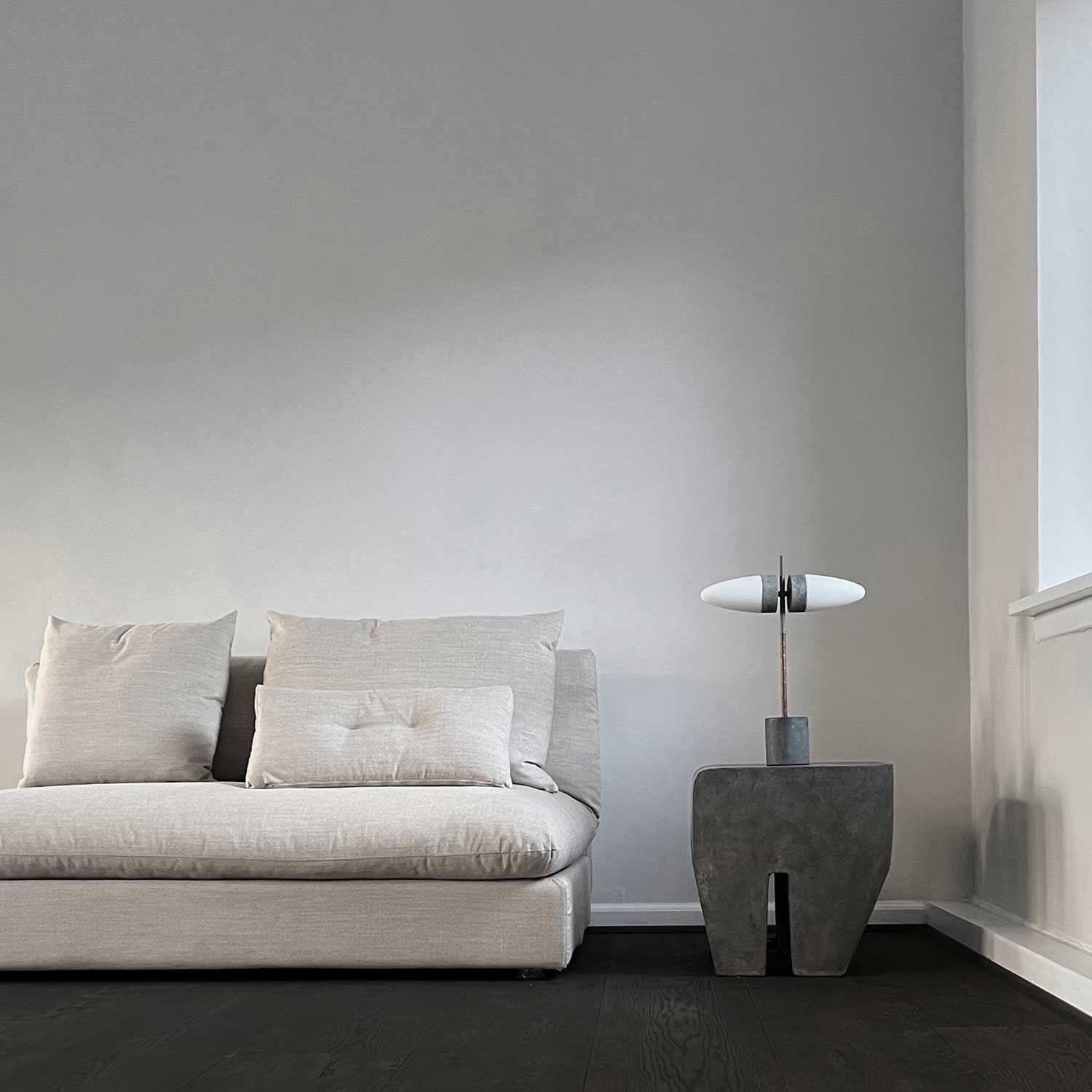 Bull Tisch - Design-Tischlampe aus Marmor und Glas für Büro