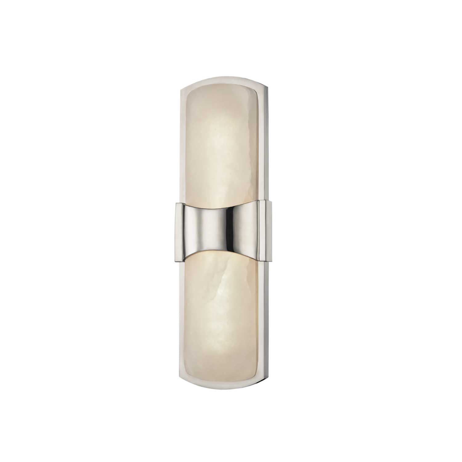 Valencia - LED-Wandleuchte gold oder Stahl und Vintage-Alabaster