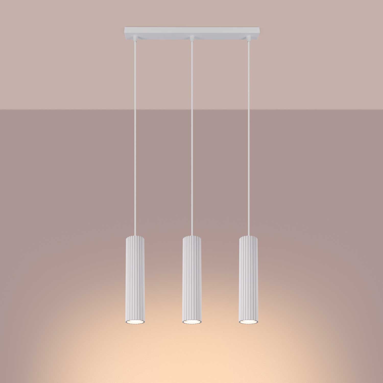 Buna - 3-lamp pendant ceiling light for modern kitchen