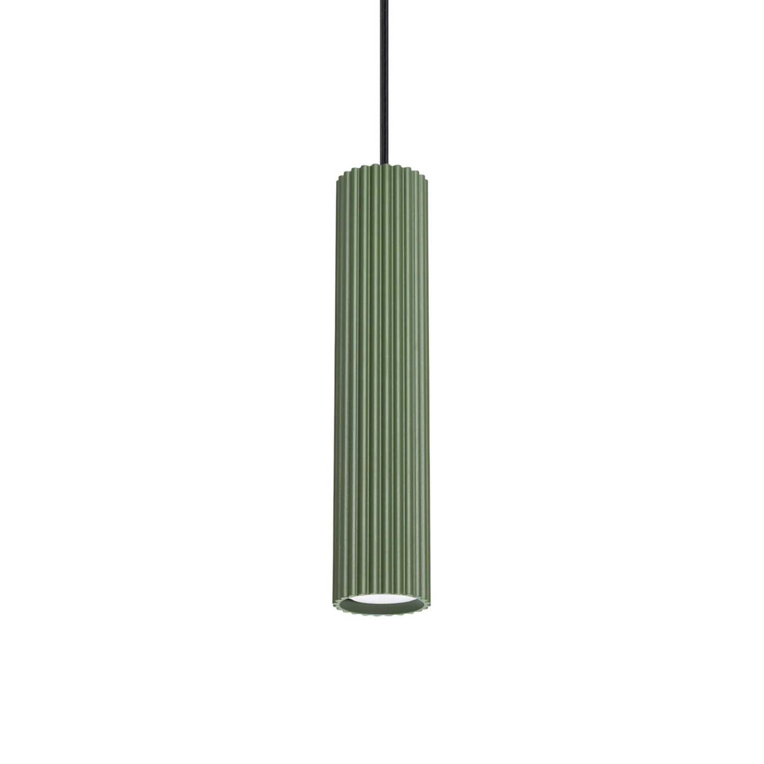 Buna - Modern living room chandelier in fluted aluminum
