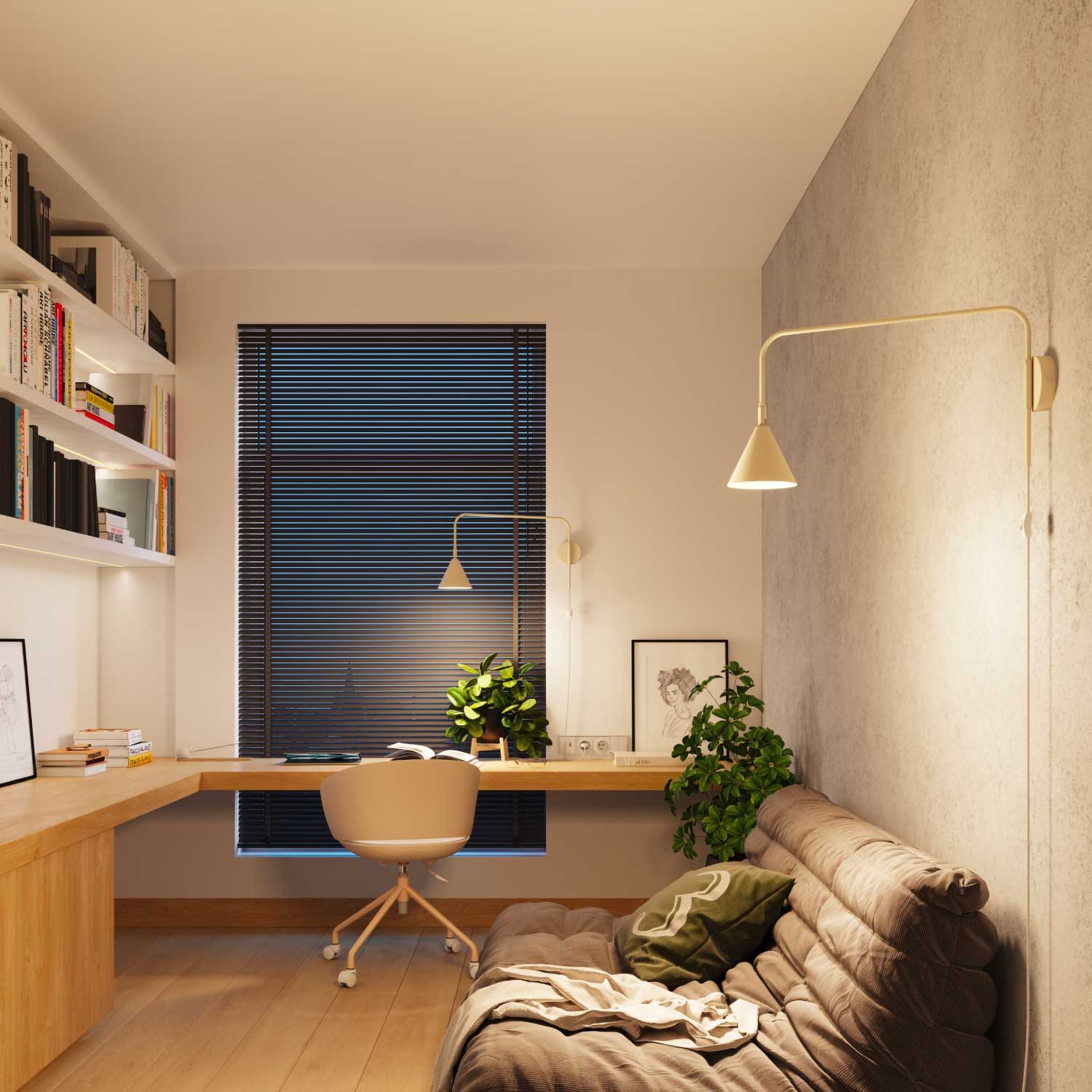 Atik - Applique murale déportée design industriel