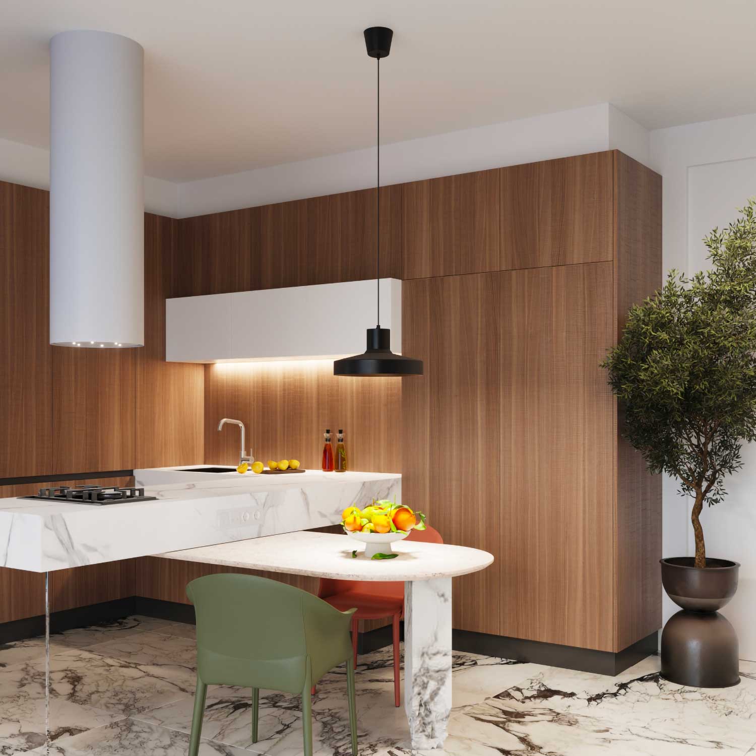 Ebla - Suspension cuisine en métal style industriel