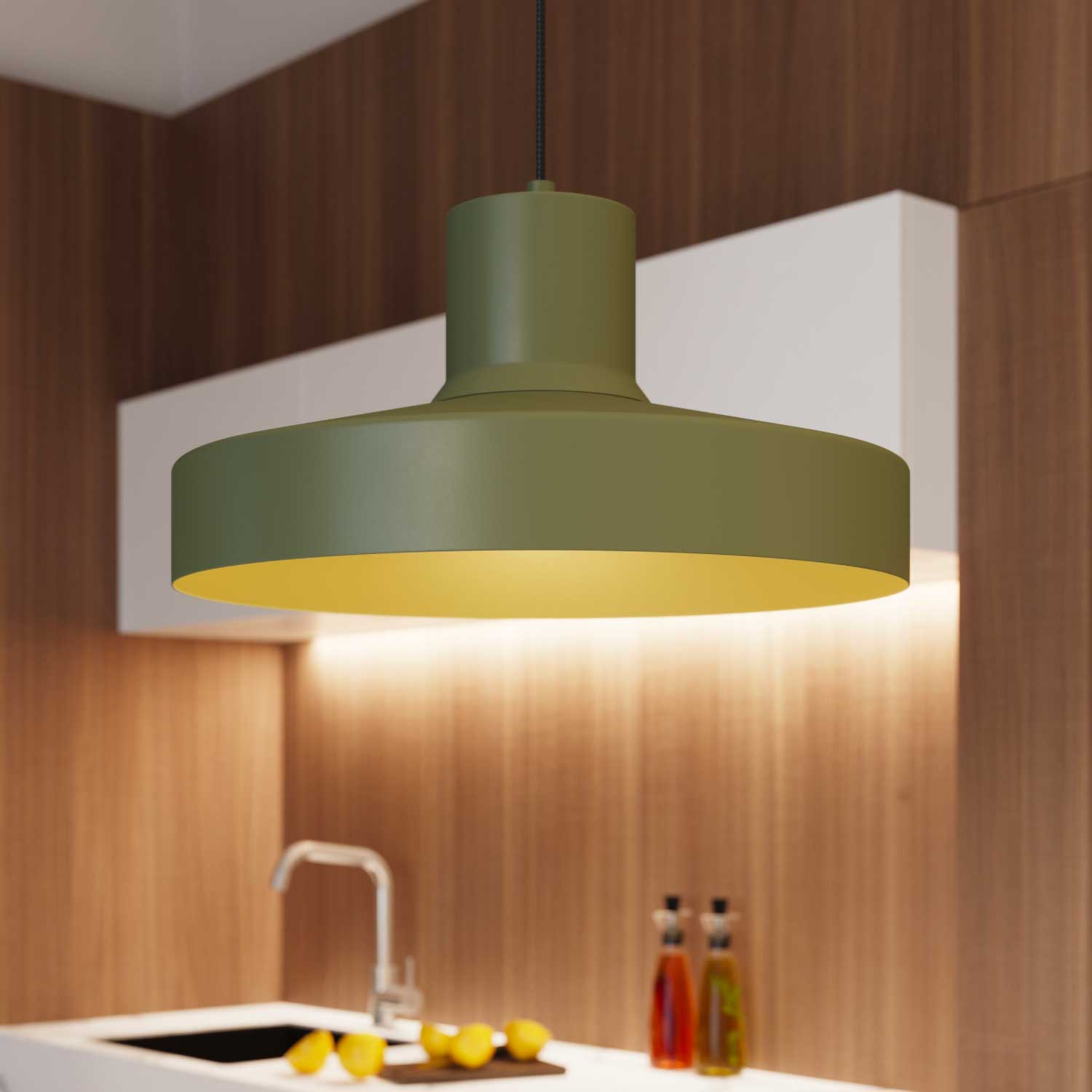 Ebla - Kitchen pendant light in industrial style metal