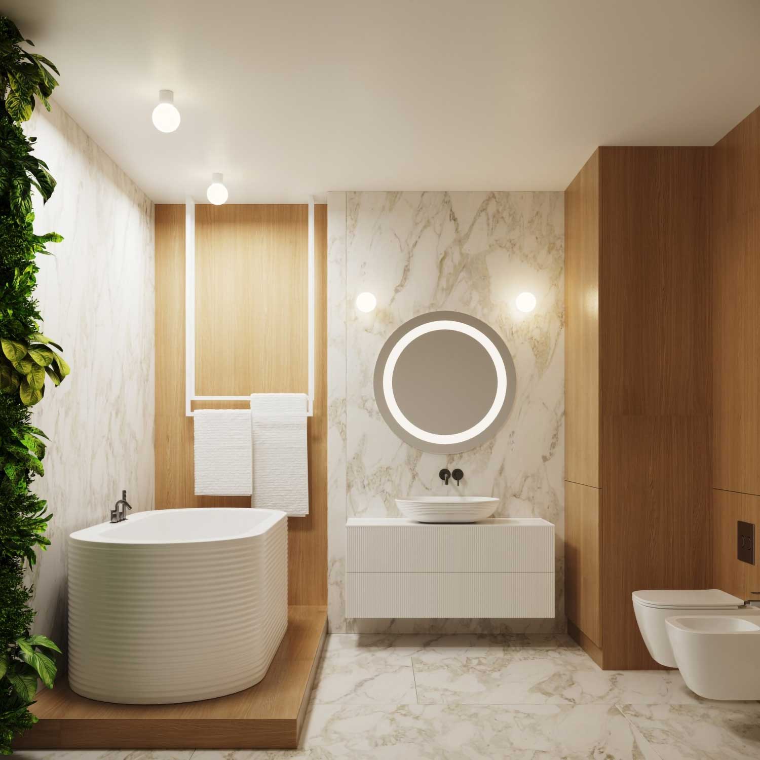 Isis - Aplique de pared para baño colorido IP44