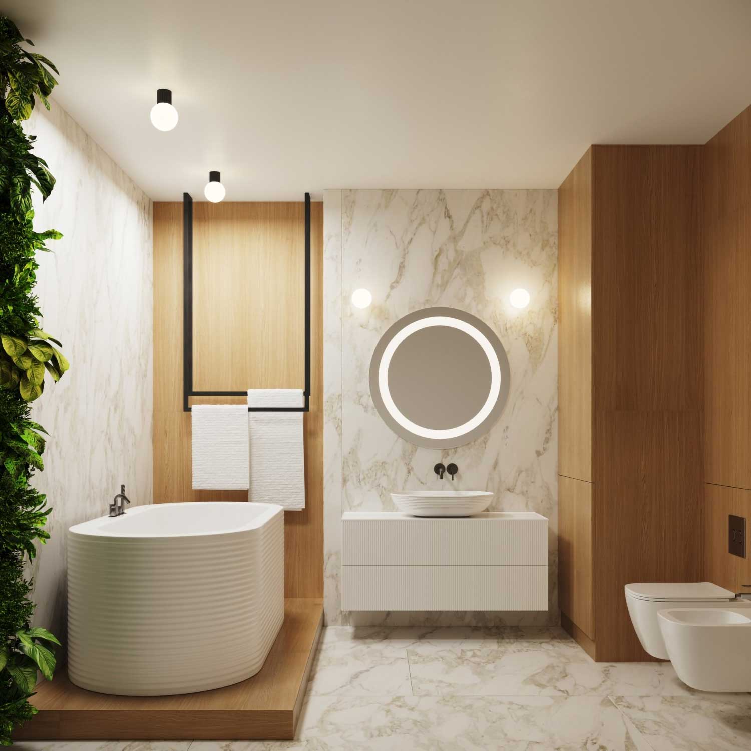 Isis - Aplique de pared para baño colorido IP44