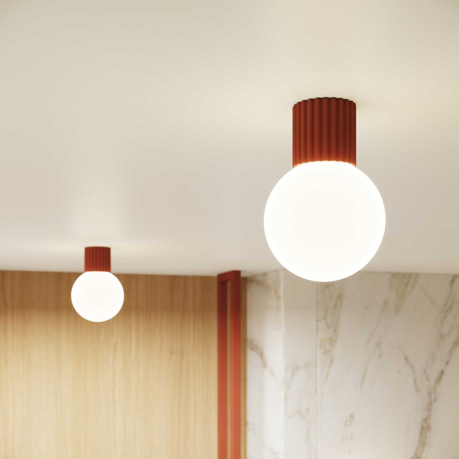 Isis - Plafonnier salle de bain moderne étanche IP44