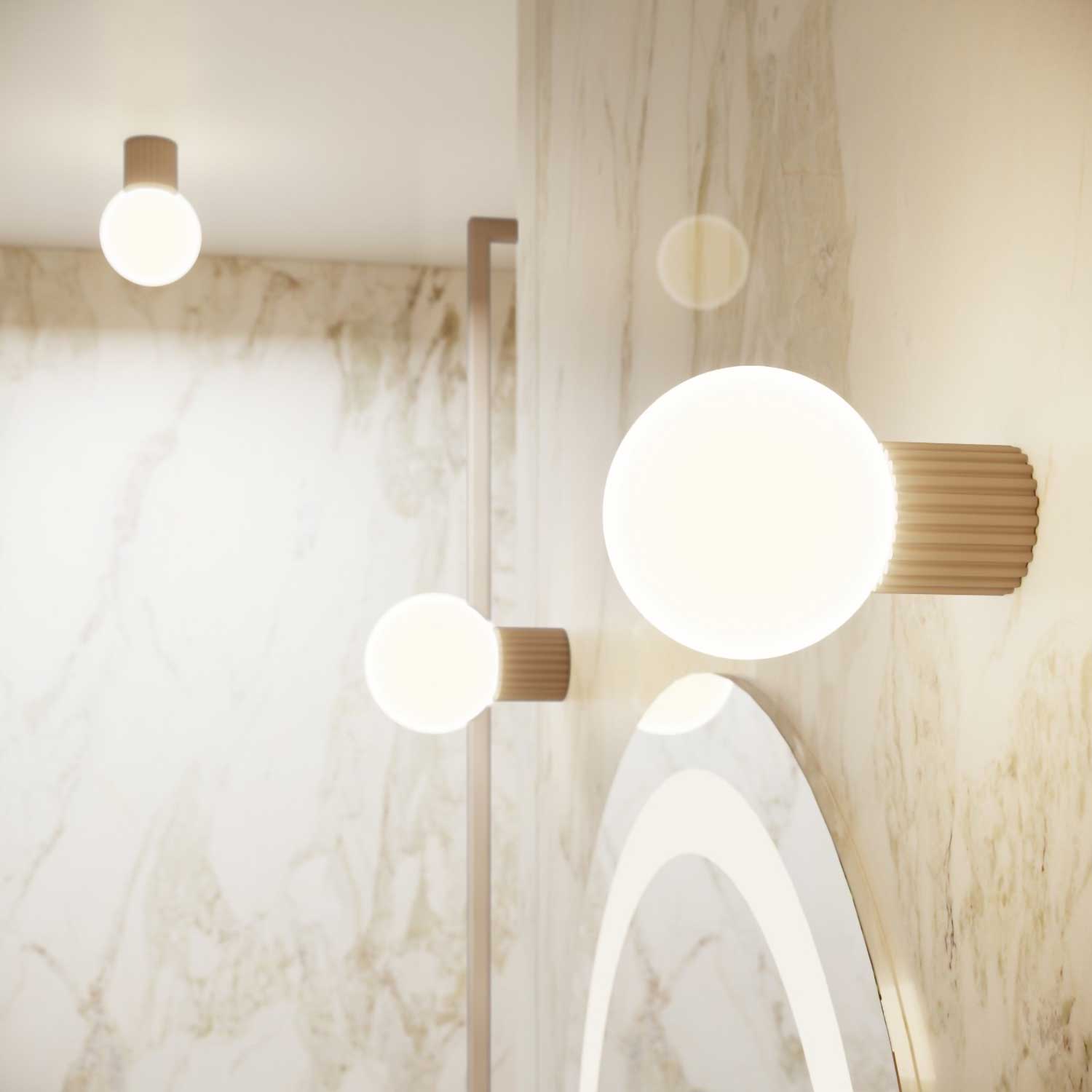 Isis - Modern waterproof bathroom ceiling light IP44