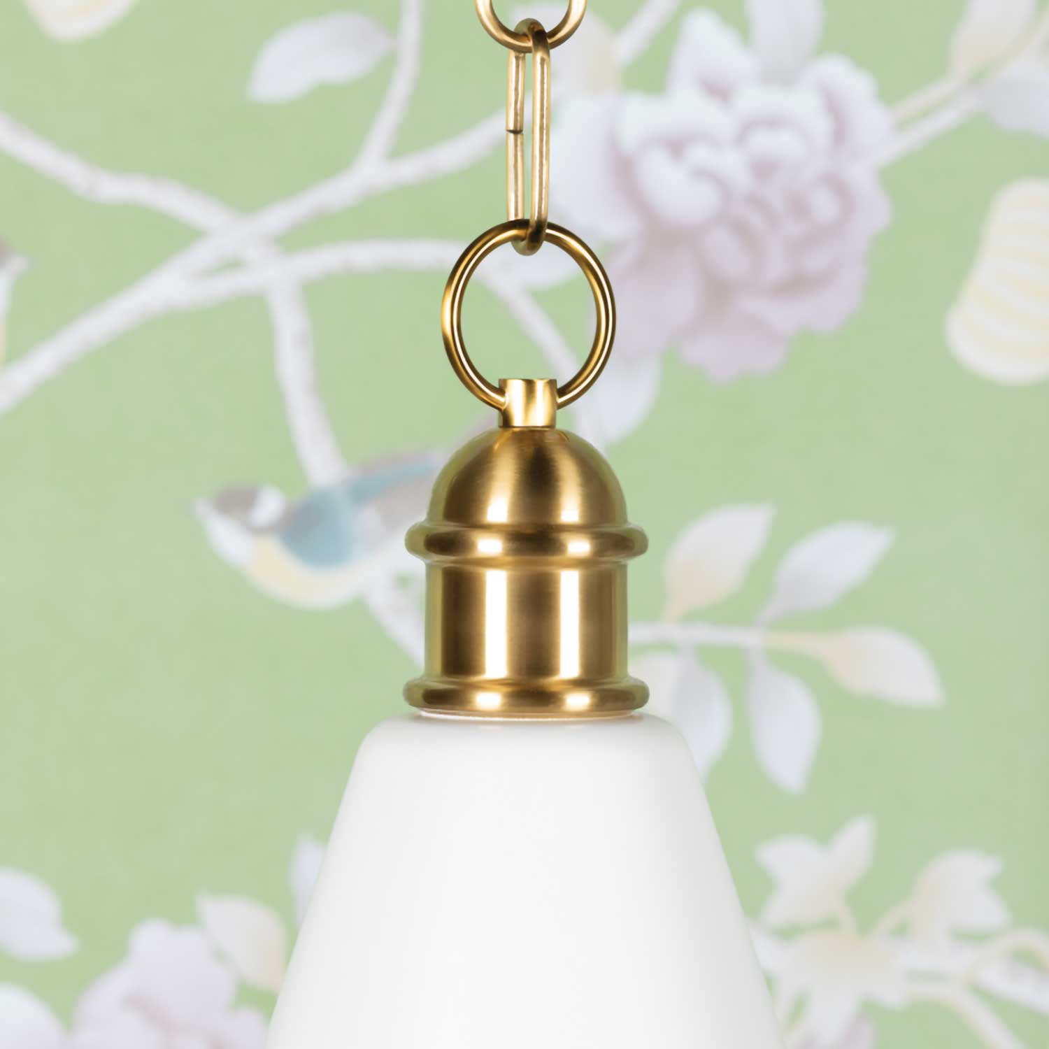 Fenimore - Vintage gold brass antique pendant light