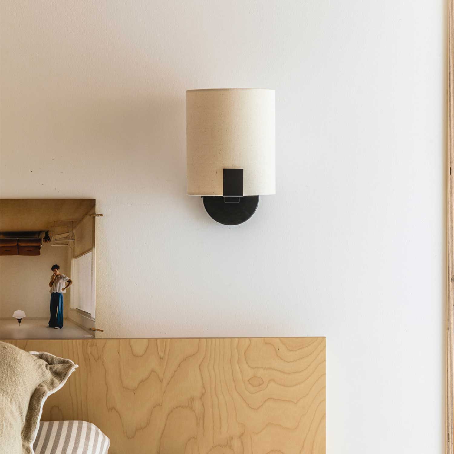 Nila - Applique murale en tissu moderne pour chambre