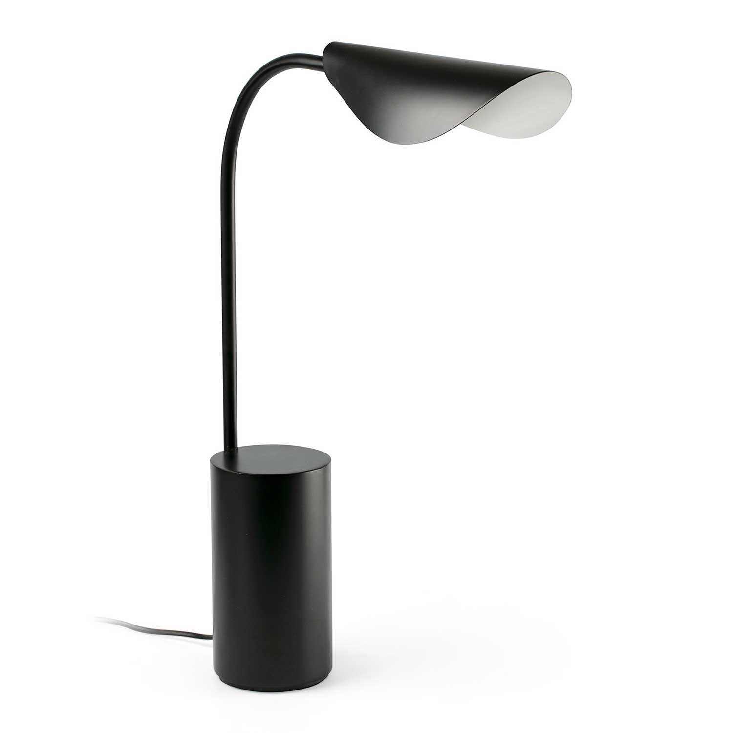 Liggera - Lampe de bureau noire en acier design