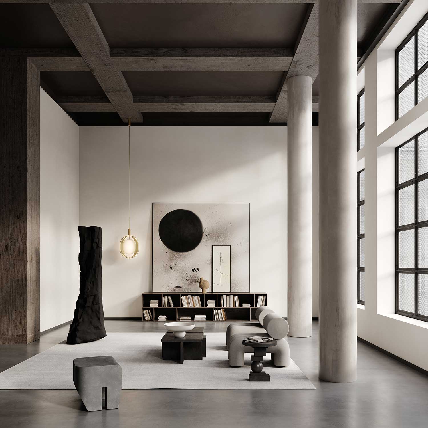 Подвесной светильник Pearl - дизайнерская подвеска из стекла и позолоченного металла