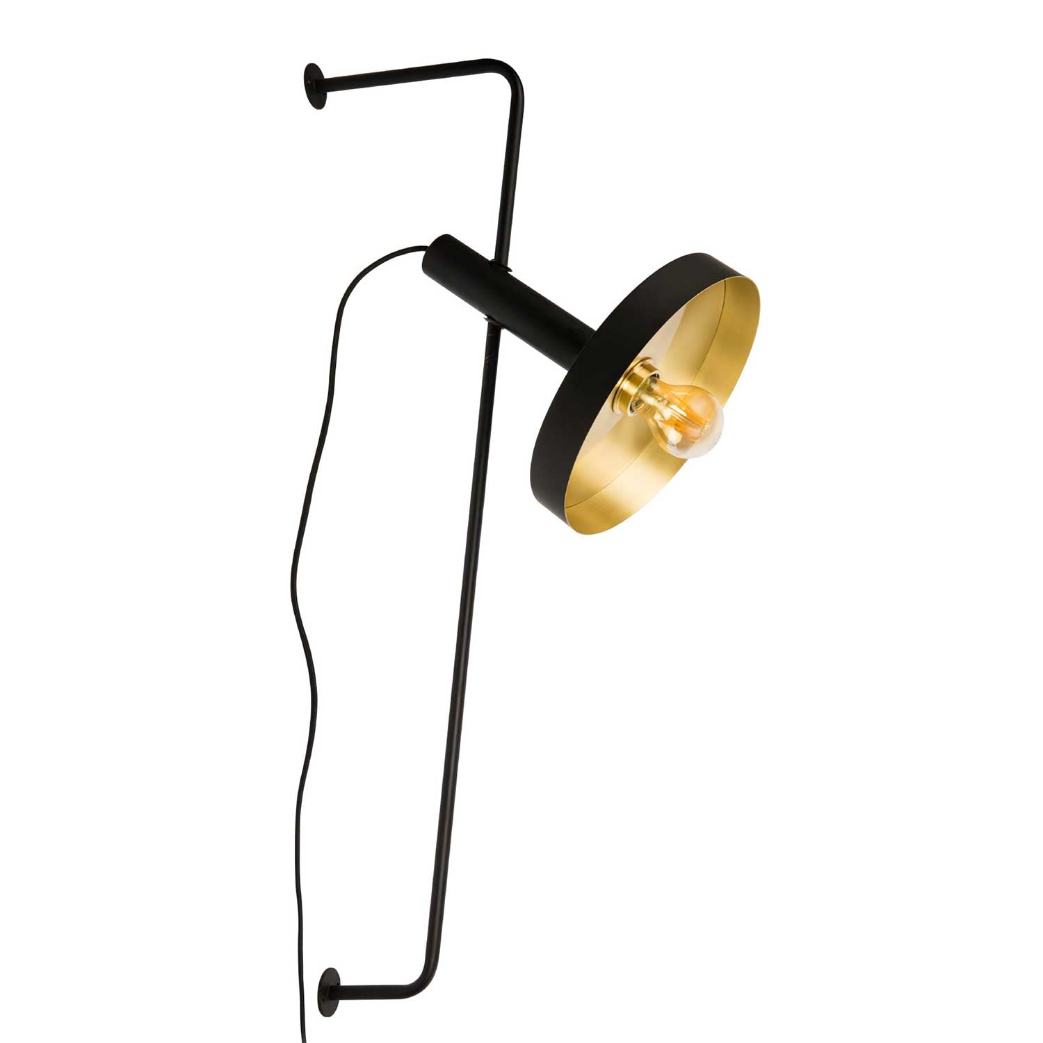 Whizz - Golden steel wall sconce art deco design