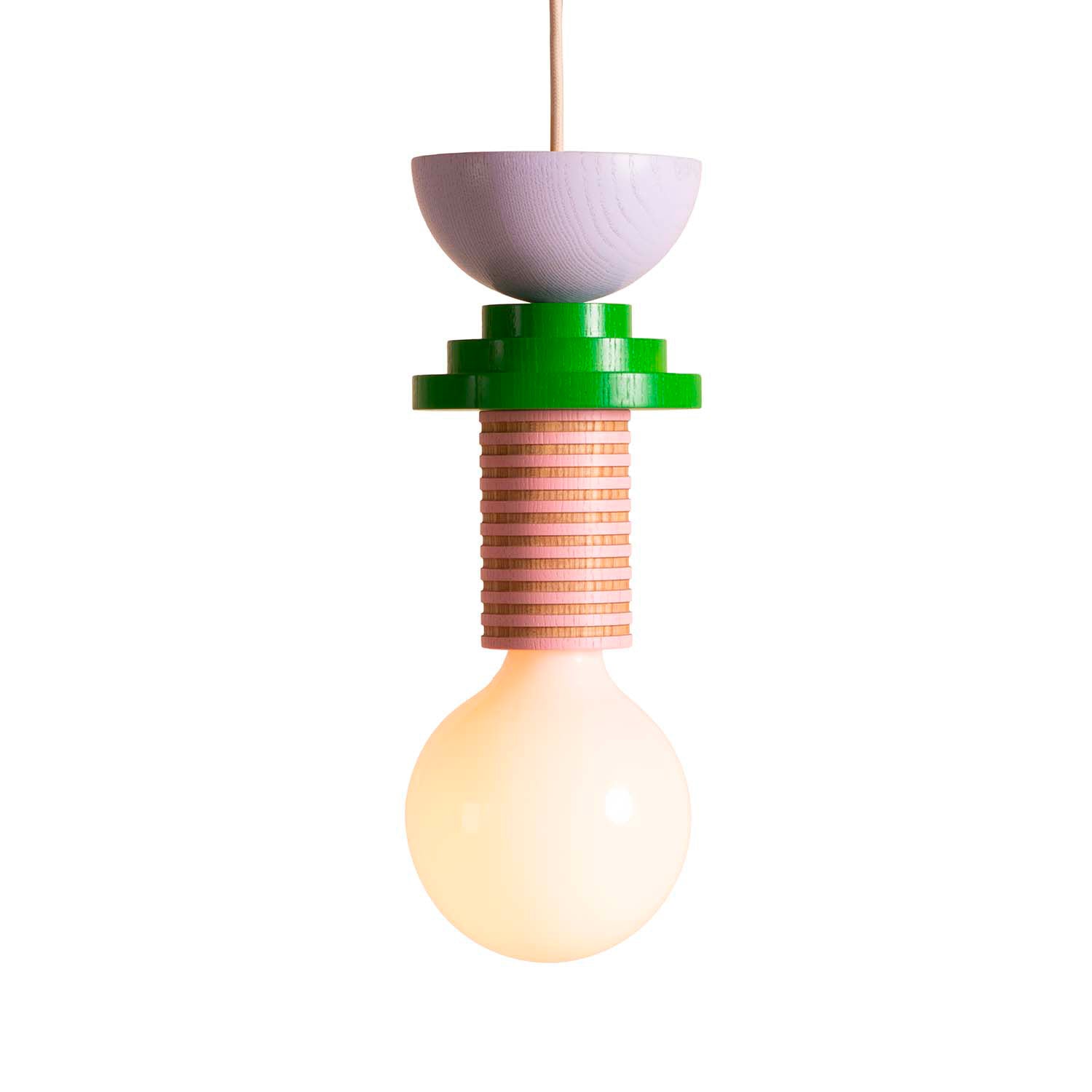 JUNIT - Suspension playful and colorful bilboquet-shaped pendant light