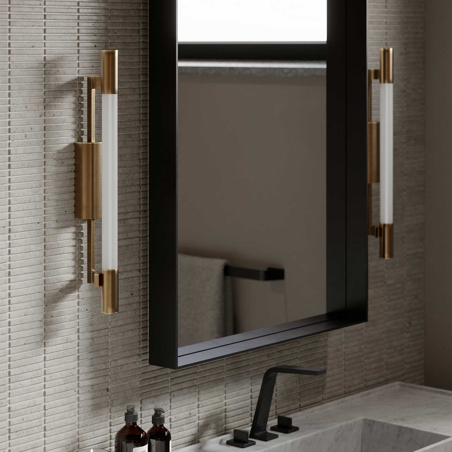Merced - Moderne Design-Wandleuchte aus Messing