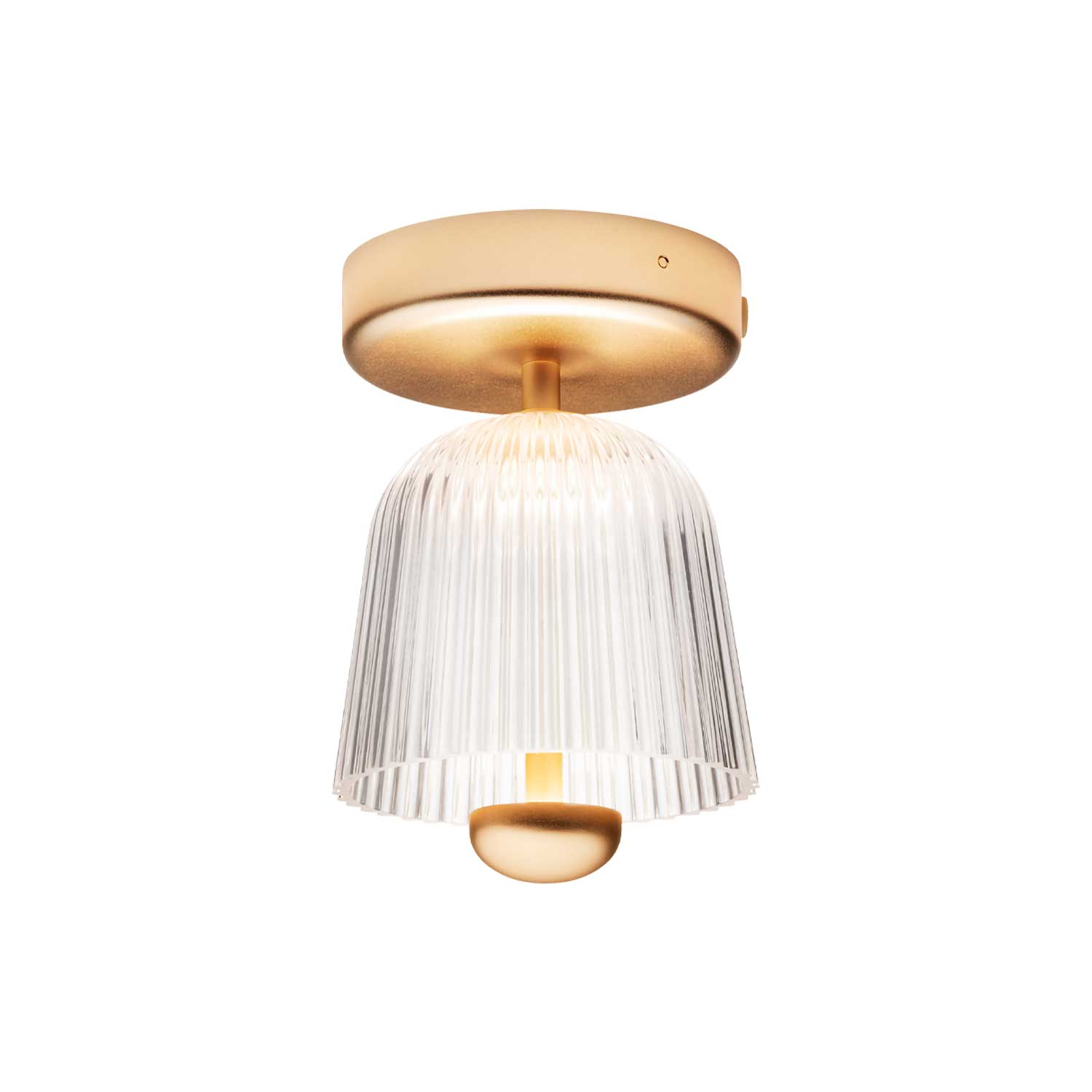 Asteea - Plafonnier doré chic et moderne design métal