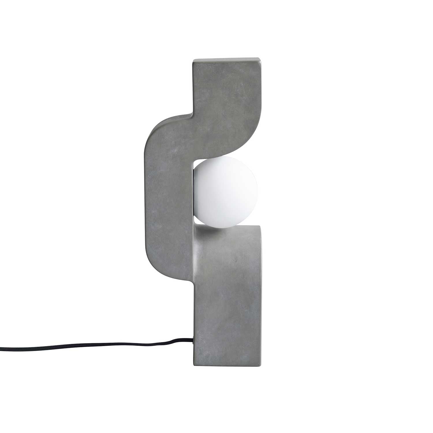 Sitting Man - Lampe à poser design en céramique effet béton
