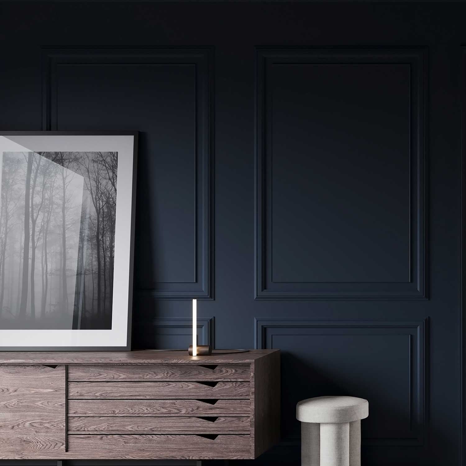 Настольная лампа Stick - бронзовая настольная лампа с современным светодиодным трубчатым светильником