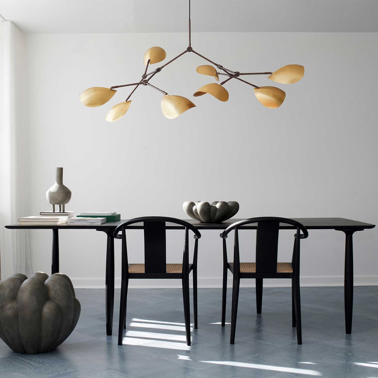 Stingray Chandelier - Lampadario sospensione sala da pranzo design in acciaio