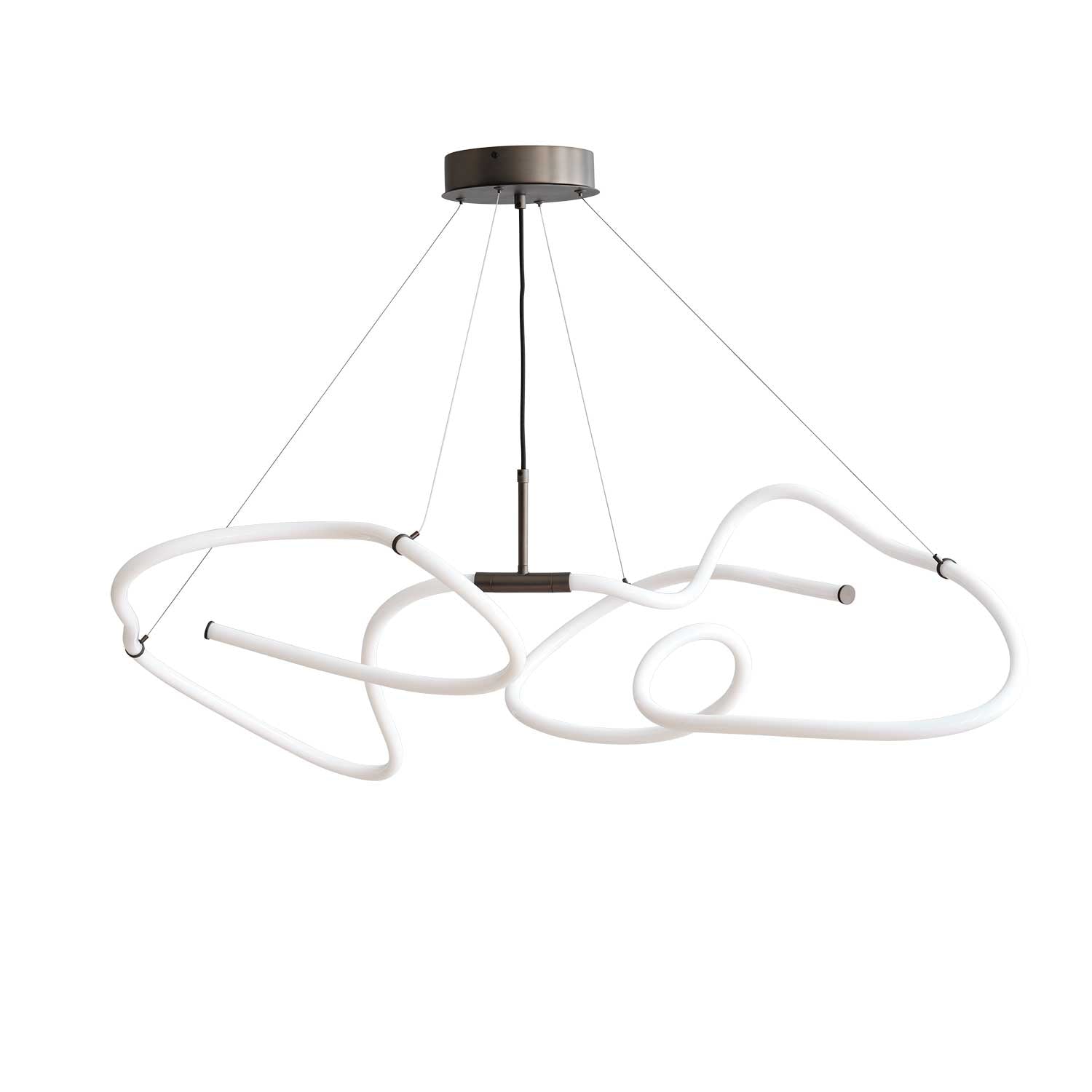 Люстра Ghost - подвесной дизайнерский светодиодный светильник в виде трубки для столовой