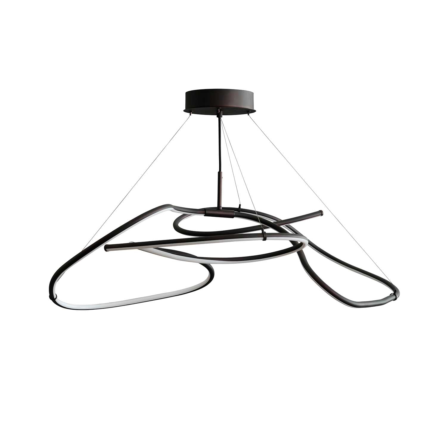 Люстра Ghost - подвесной дизайнерский светодиодный светильник в виде трубки для столовой