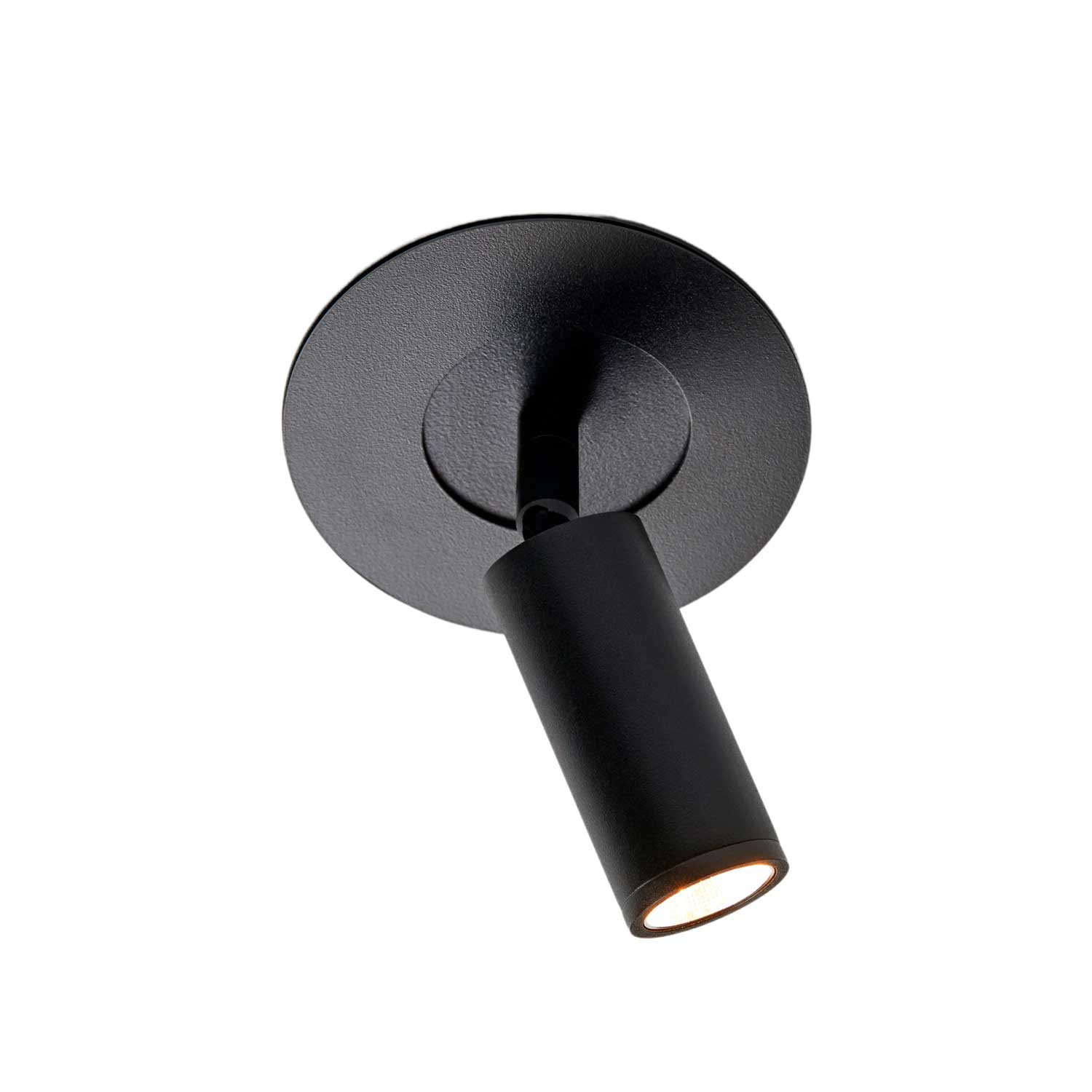 Volta - Black steel wall spotlight with integrated LED