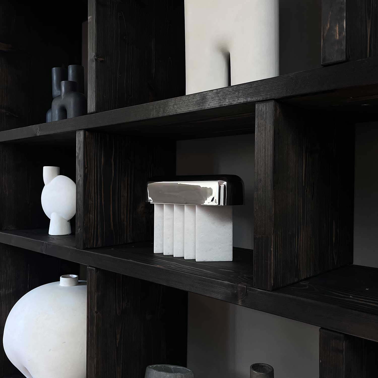 Beetle - Tragbare LED-Designlampe Marmor für Wohnzimmer