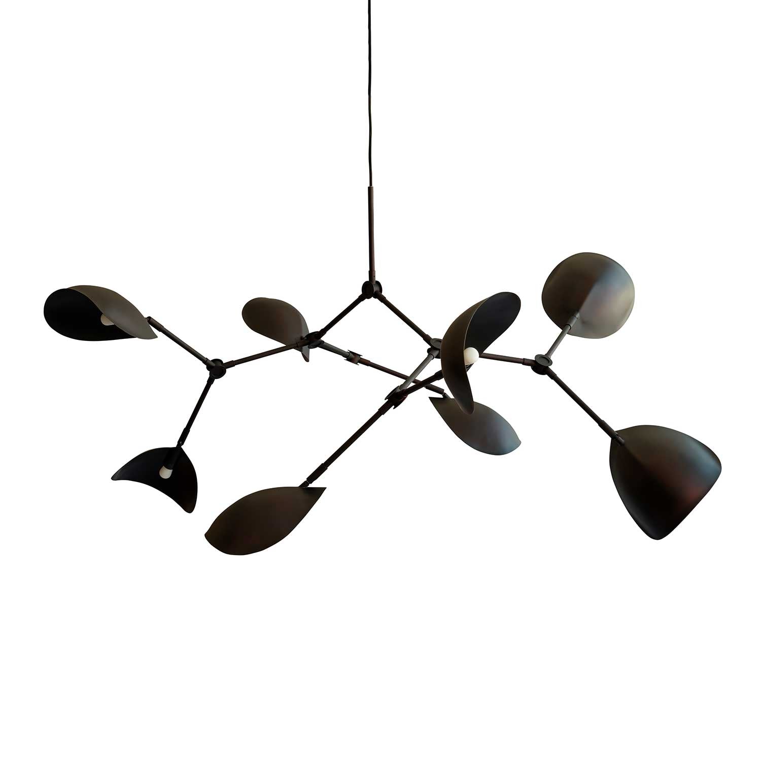 Stingray Chandelier - Lampadario sospensione sala da pranzo design in acciaio