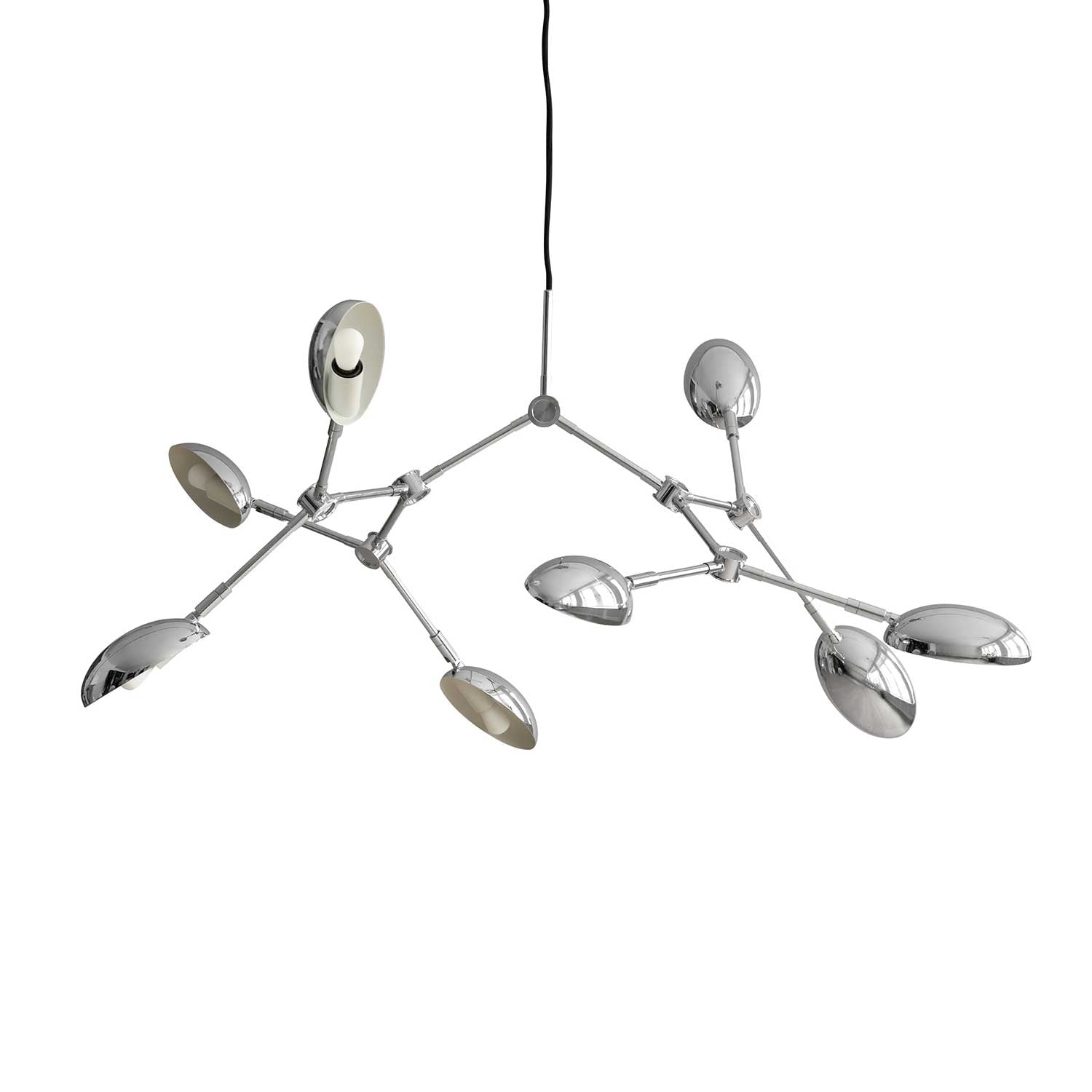 Lámpara de araña Drop - Lámpara colgante de diseño en acero para salón vintage chic