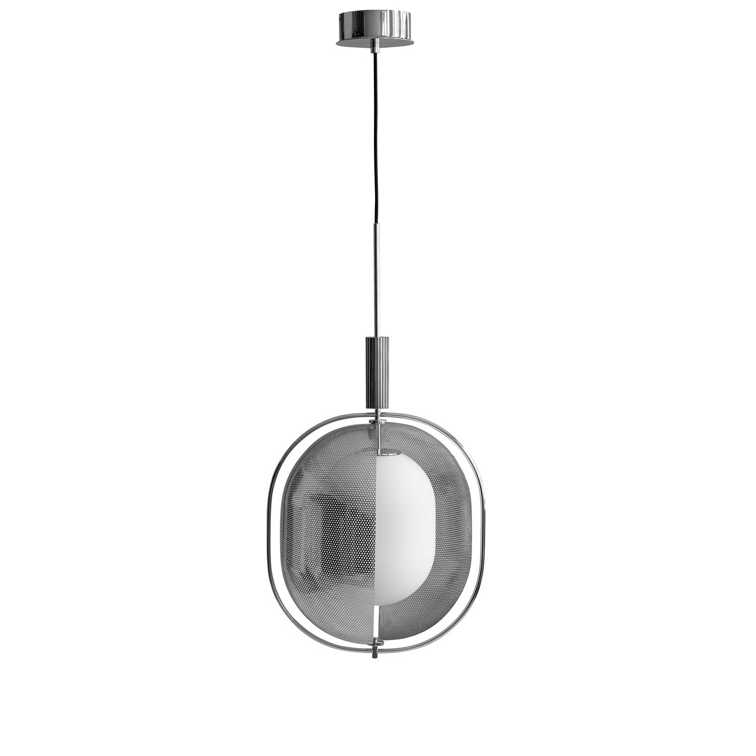 Pearl Pendant - Suspension design en verre et métal doré