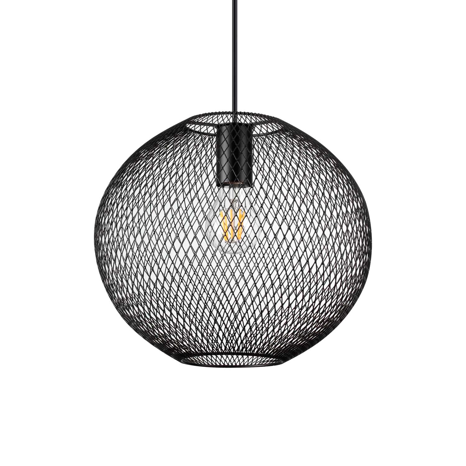 Net - подвесной светильник в металлической индустриальной клетке