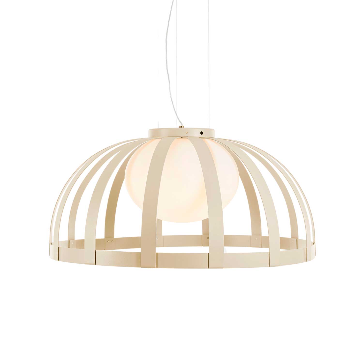 Bols - Lámpara colgante exterior beige con led regulable