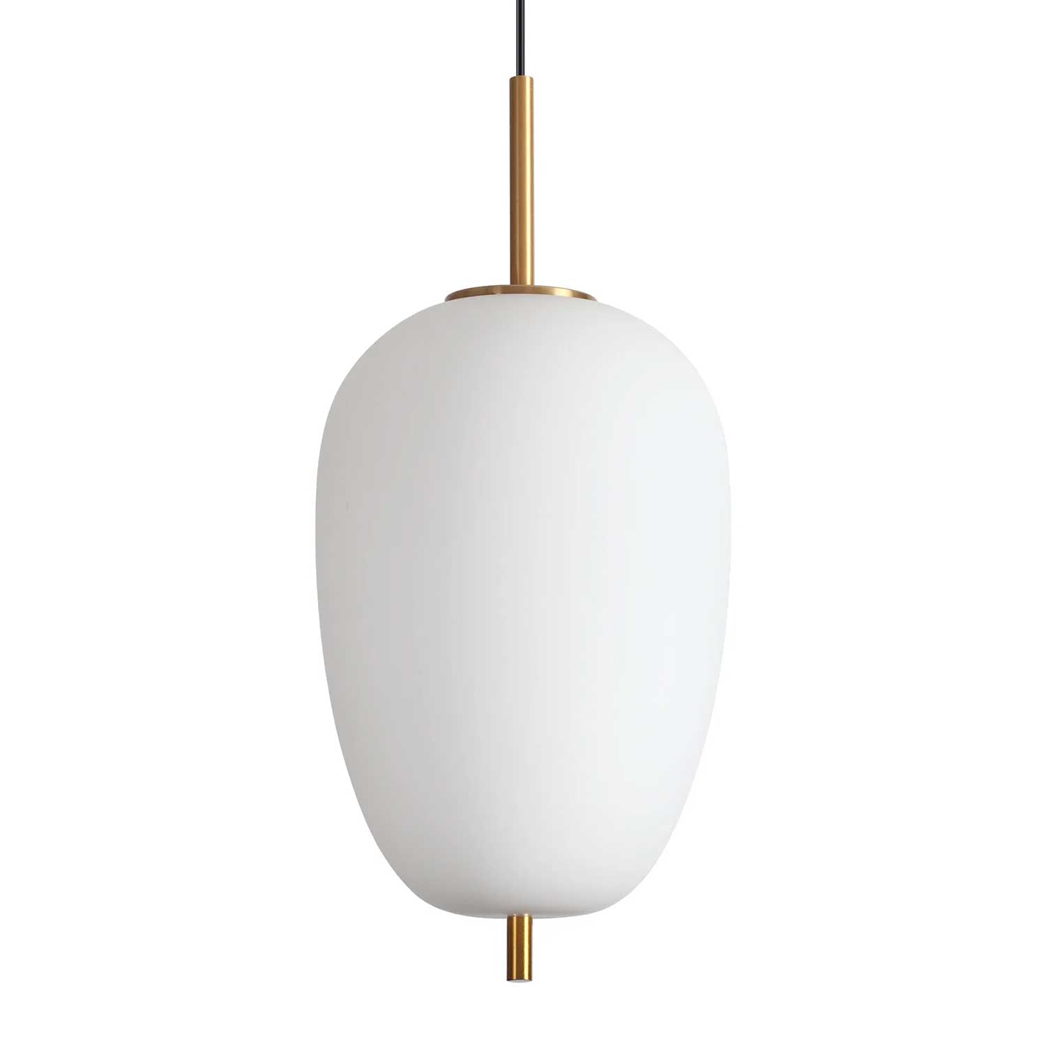 Umile - Suspension en verre opaque art déco