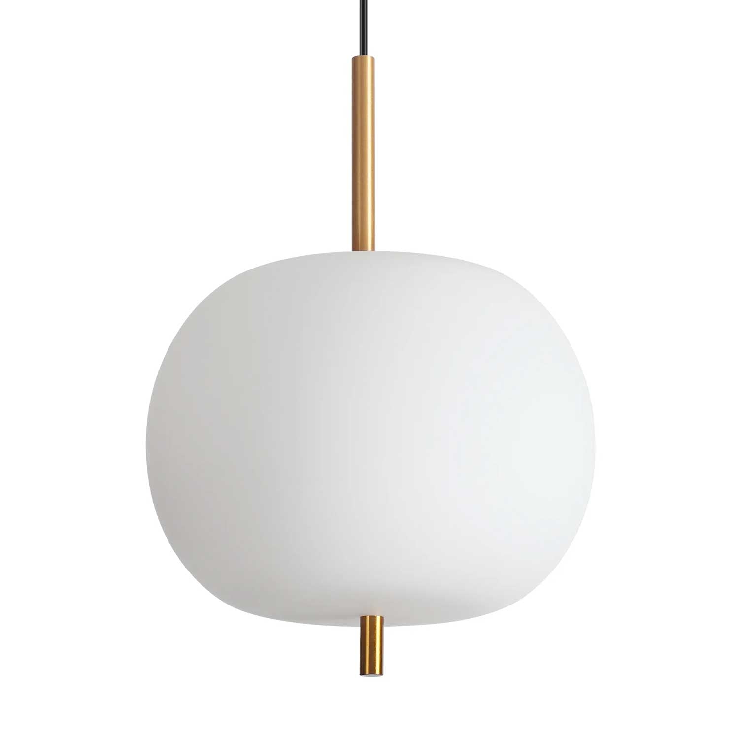 Umile - Suspension en verre opaque art déco