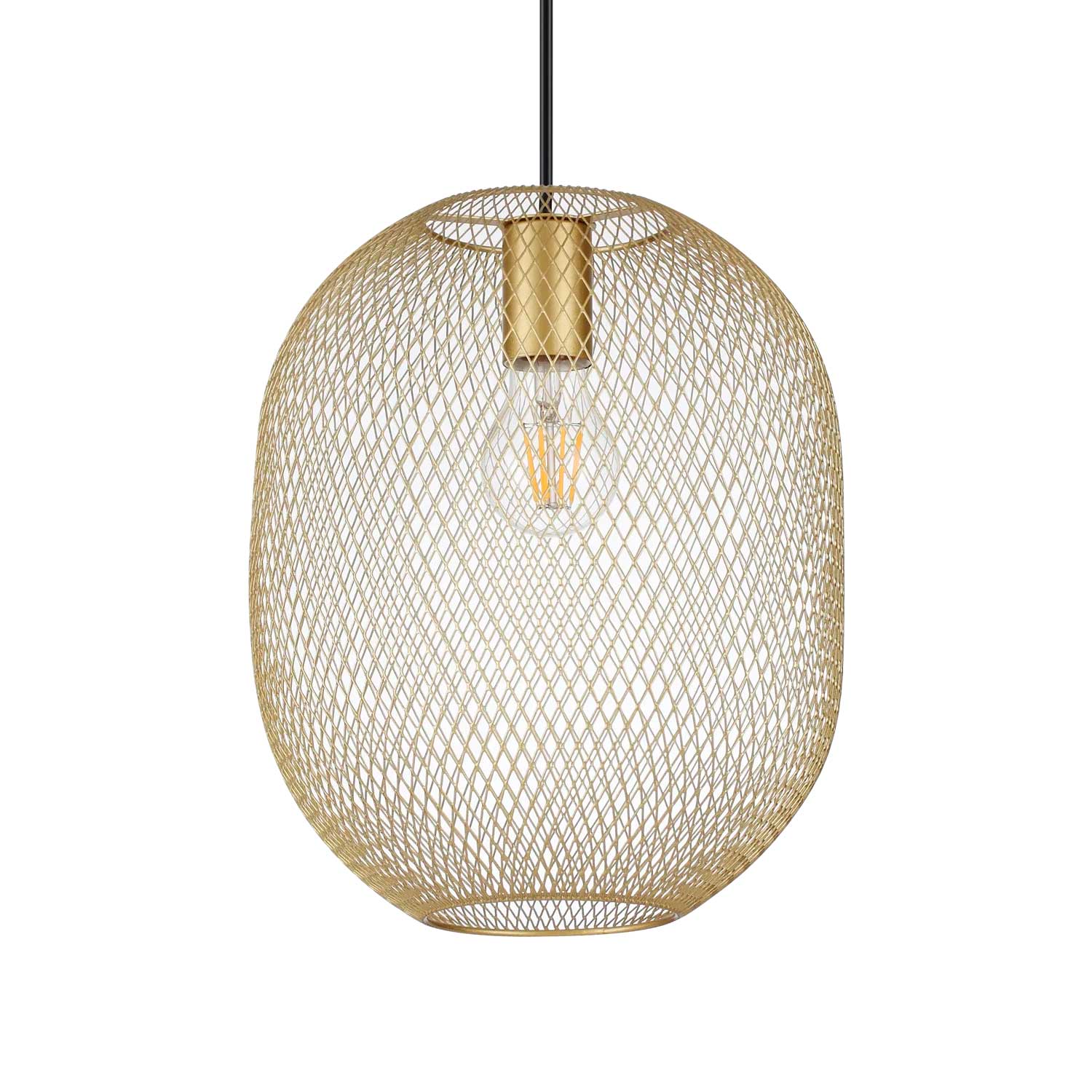 Net - подвесной светильник в металлической индустриальной клетке