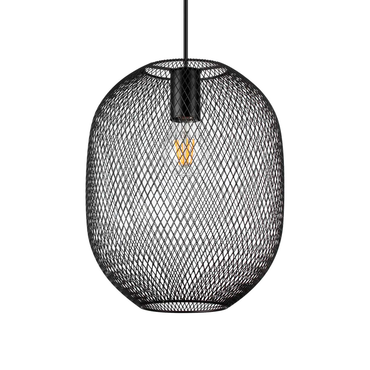 Net - подвесной светильник в металлической индустриальной клетке