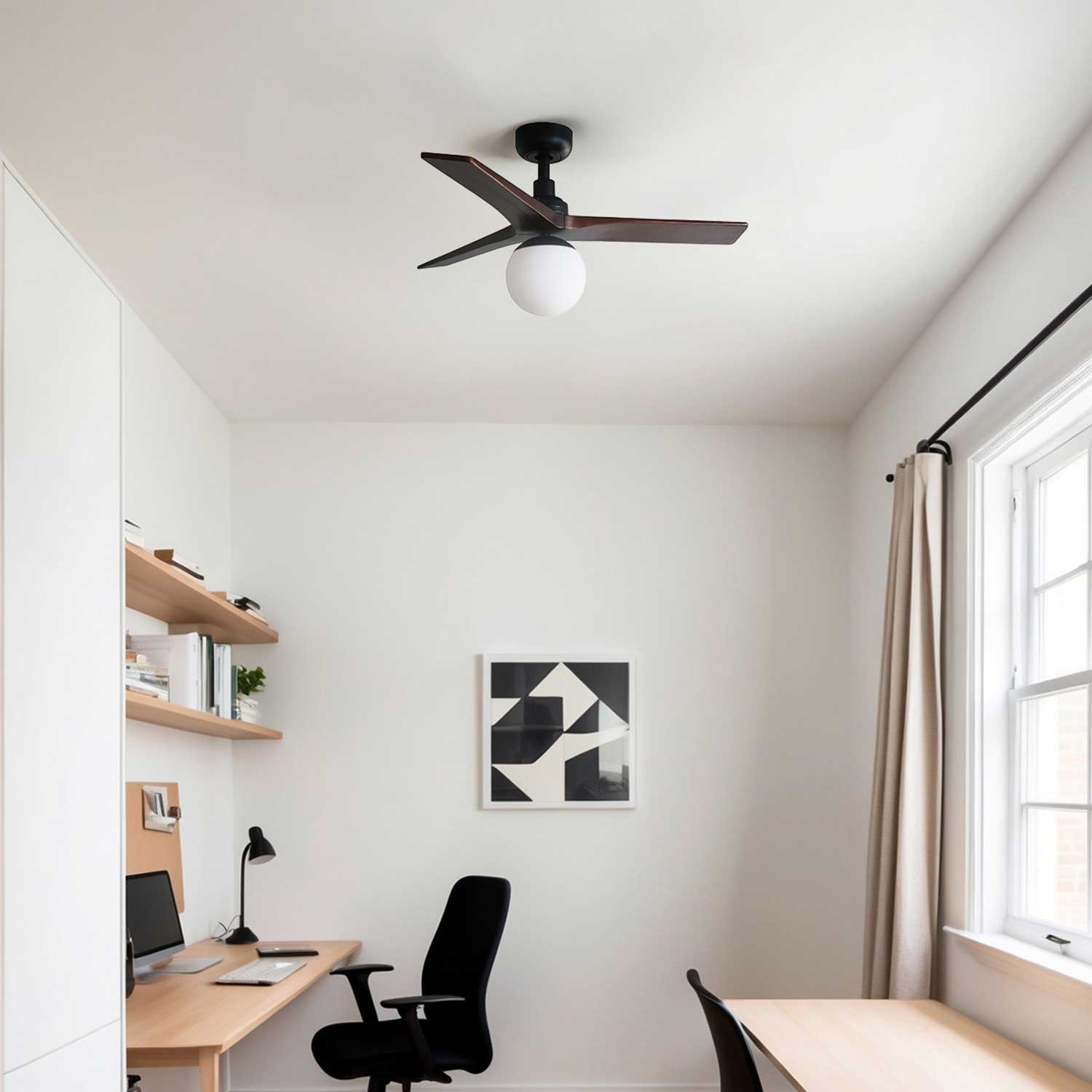 Klim - Ventilateur plafonnier moderne led pour salon