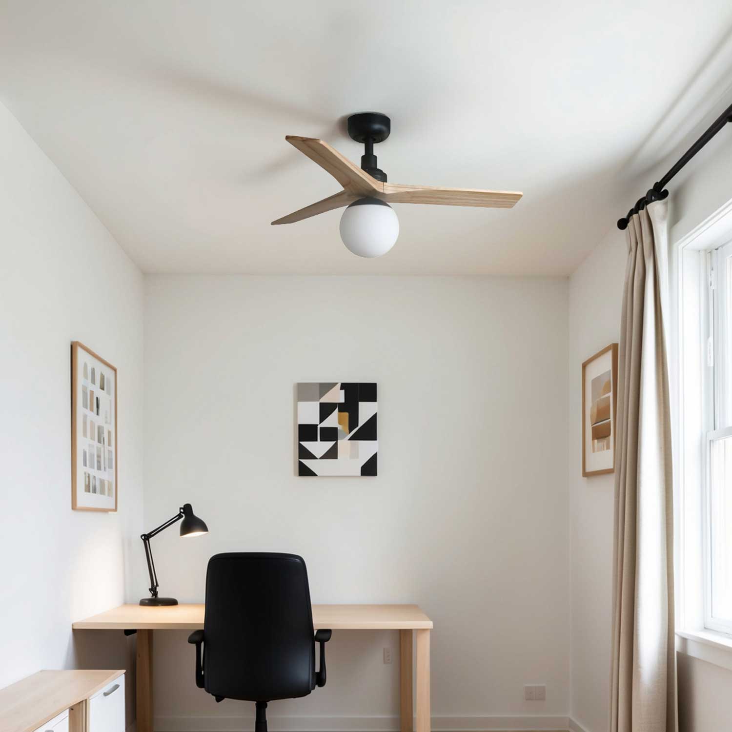 Klim - Modern LED ceiling fan for living room