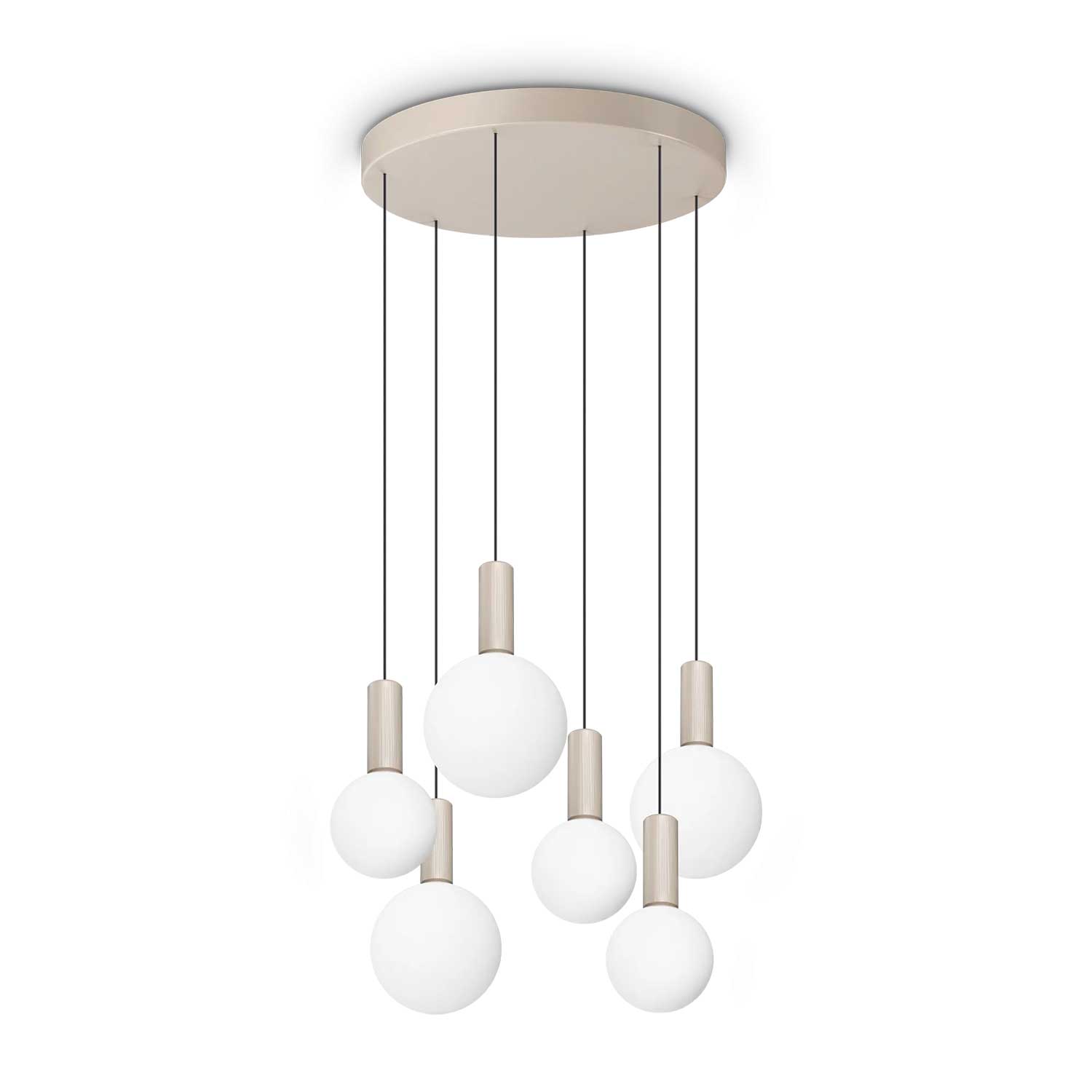 Odeon - Multiple glass globe pendant light design for living room