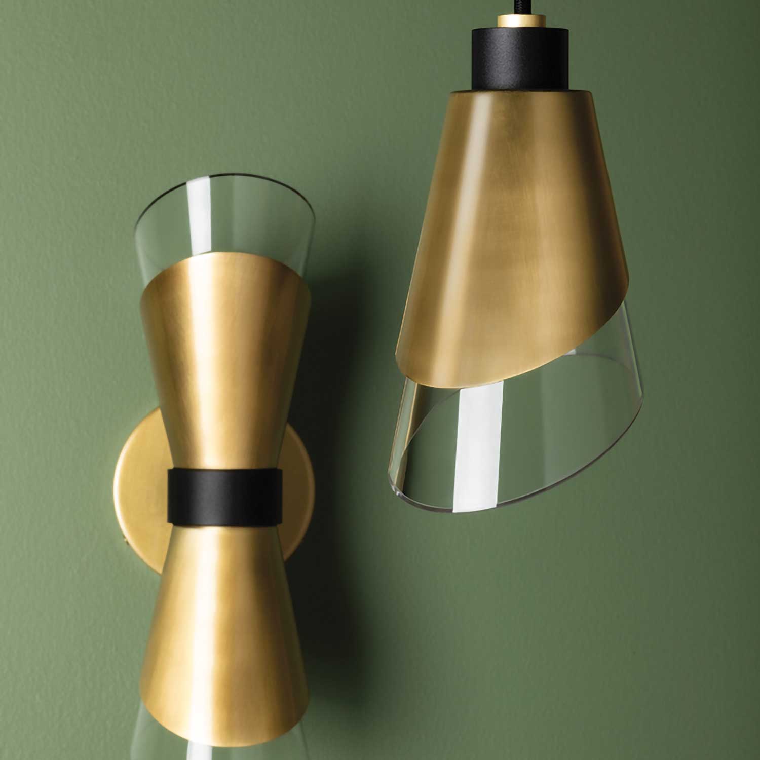 Angie - Vintage design metal or brass pendant light